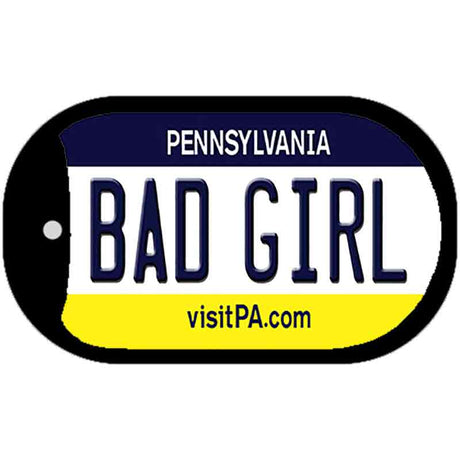 Bad Girl Pennsylvania Novelty Metal Dog Tag Necklace DT-6066