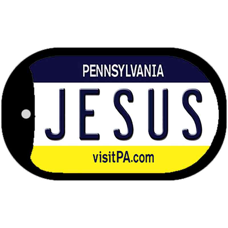 Jesus Pennsylvania Novelty Metal Dog Tag Necklace DT-6070