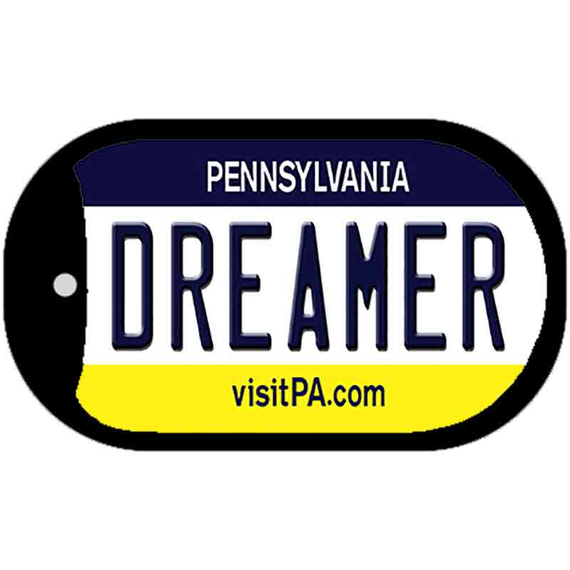 Dreamer Pennsylvania Novelty Metal Dog Tag Necklace DT-6071