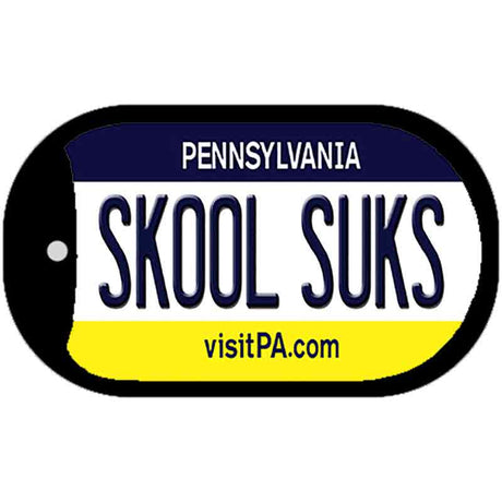 Skool Suks Pennsylvania Novelty Metal Dog Tag Necklace DT-6074