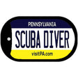 Scuba Diver Pennsylvania Novelty Metal Dog Tag Necklace DT-6076