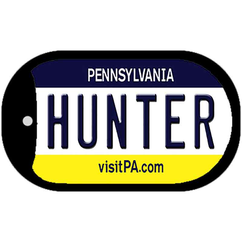 Hunter Pennsylvania Novelty Metal Dog Tag Necklace DT-6077