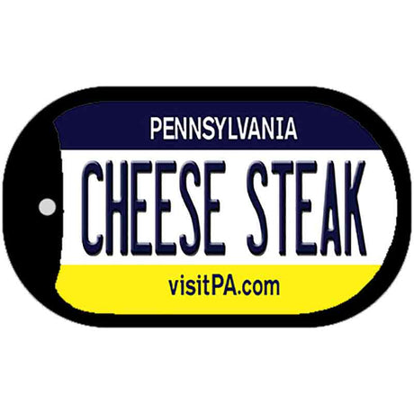 Cheese Steak Pennsylvania Novelty Metal Dog Tag Necklace DT-6082