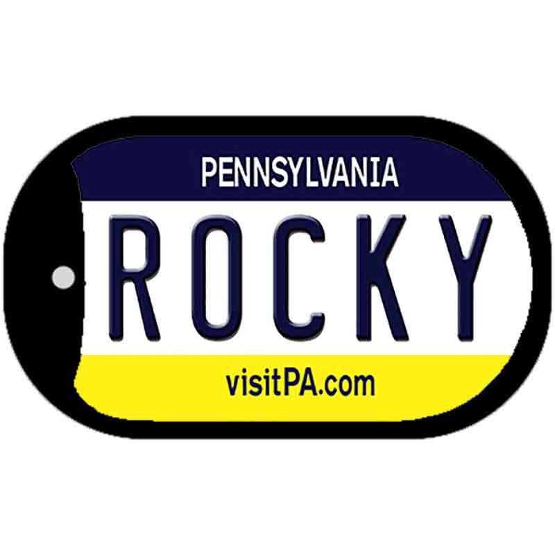 Rocky Pennsylvania Novelty Metal Dog Tag Necklace DT-6084