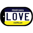 Love Pennsylvania Novelty Metal Dog Tag Necklace DT-6085