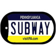 Subway Pennsylvania Novelty Metal Dog Tag Necklace DT-6086