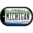 Michigan Novelty Metal Dog Tag Necklace DT-6105