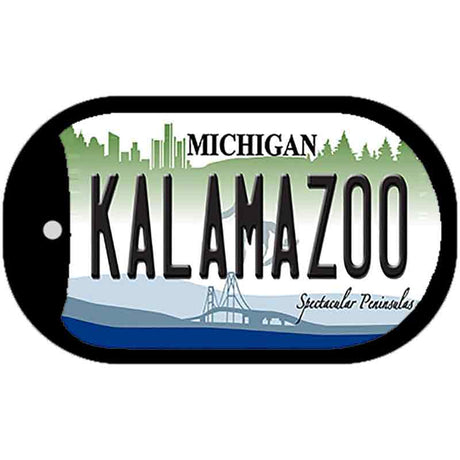 Kalamazoo Michigan Novelty Metal Dog Tag Necklace DT-6111