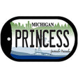 Princess Michigan Novelty Metal Dog Tag Necklace DT-6117