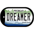 Dreamer Michigan Novelty Metal Dog Tag Necklace DT-6126