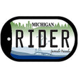 Rider Michigan Novelty Metal Dog Tag Necklace DT-6133