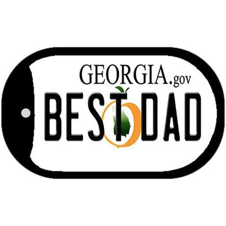 Best Dad Georgia Novelty Metal Dog Tag Necklace DT-6150