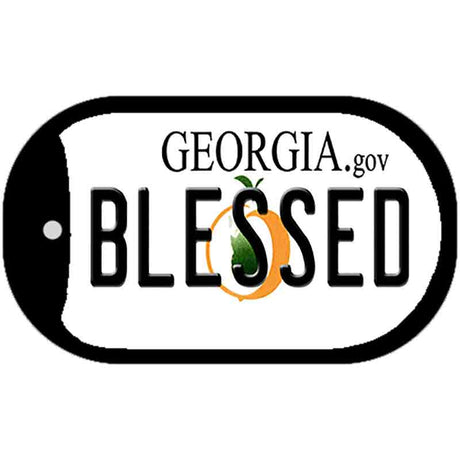 Blessed Georgia Novelty Metal Dog Tag Necklace DT-6151