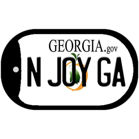 N Joy GA Georgia Novelty Metal Dog Tag Necklace DT-6155