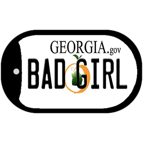 Bad Girl Georgia Novelty Metal Dog Tag Necklace DT-6156