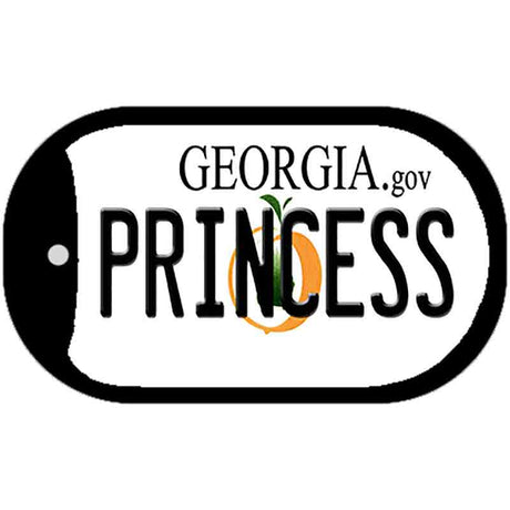 Princess Georgia Novelty Metal Dog Tag Necklace DT-6159