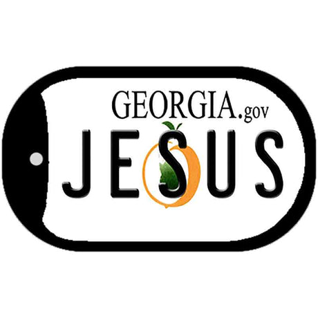 Jesus Georgia Novelty Metal Dog Tag Necklace DT-6167