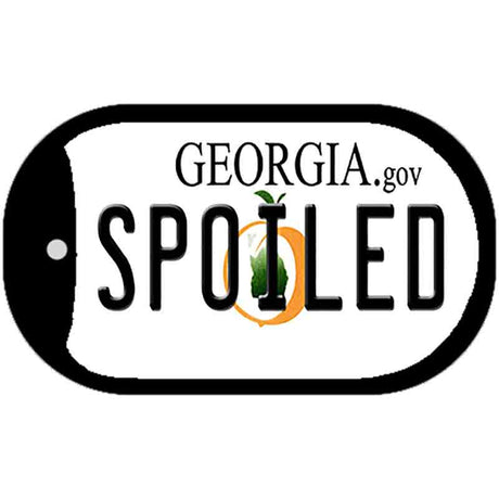 Spoiled Georgia Novelty Metal Dog Tag Necklace DT-6171