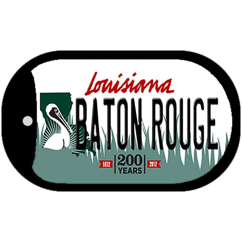 Baton Rouge Louisiana Novelty Metal Dog Tag Necklace DT-6182