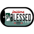 Blessed Louisiana Novelty Metal Dog Tag Necklace DT-6191