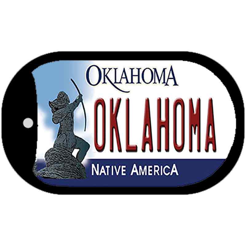 Oklahoma Novelty Metal Dog Tag Necklace DT-6219