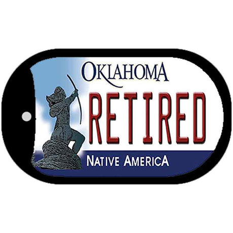 Retired Oklahoma Novelty Metal Dog Tag Necklace DT-6224