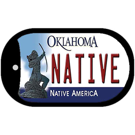 Native Oklahoma Novelty Metal Dog Tag Necklace DT-6230