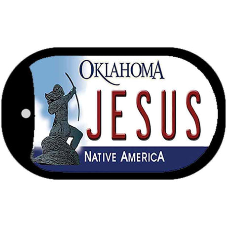 Jesus Oklahoma Novelty Metal Dog Tag Necklace DT-6239