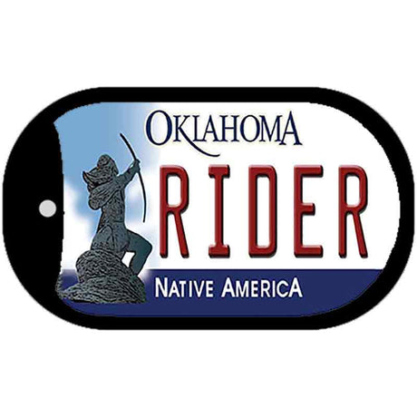 Rider Oklahoma Novelty Metal Dog Tag Necklace DT-6245