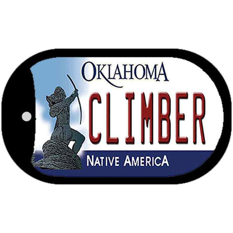 Climber Oklahoma Novelty Metal Dog Tag Necklace DT-6246