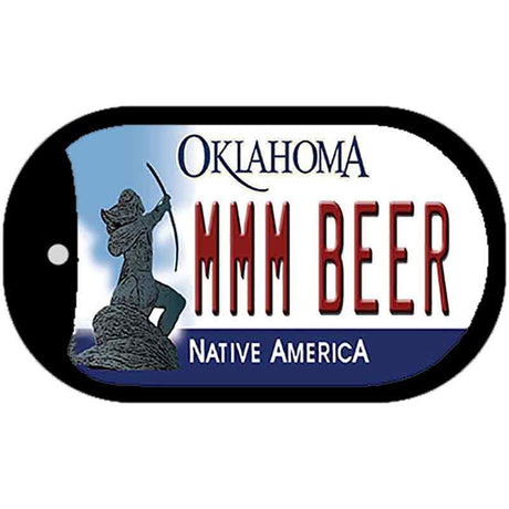 MMM Beer Oklahoma Novelty Metal Dog Tag Necklace DT-6249