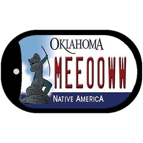 Meeooww Oklahoma Novelty Metal Dog Tag Necklace DT-6252