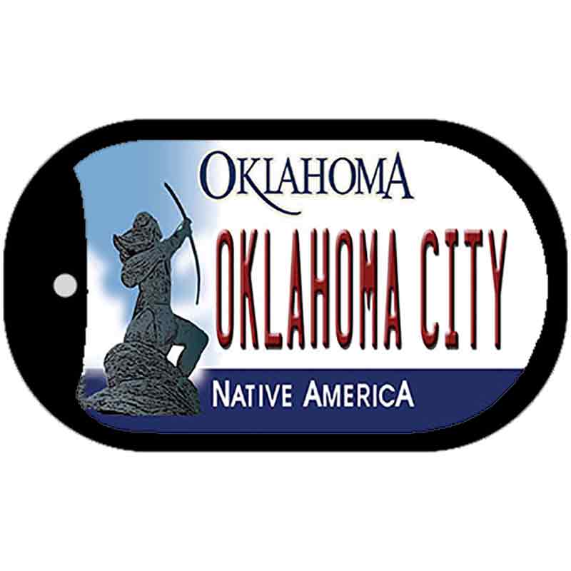 Oklahoma City Novelty Metal Dog Tag Necklace DT-6254