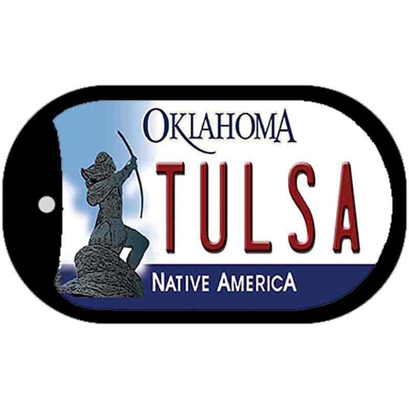 Tulsa Oklahoma Novelty Metal Dog Tag Necklace DT-6257