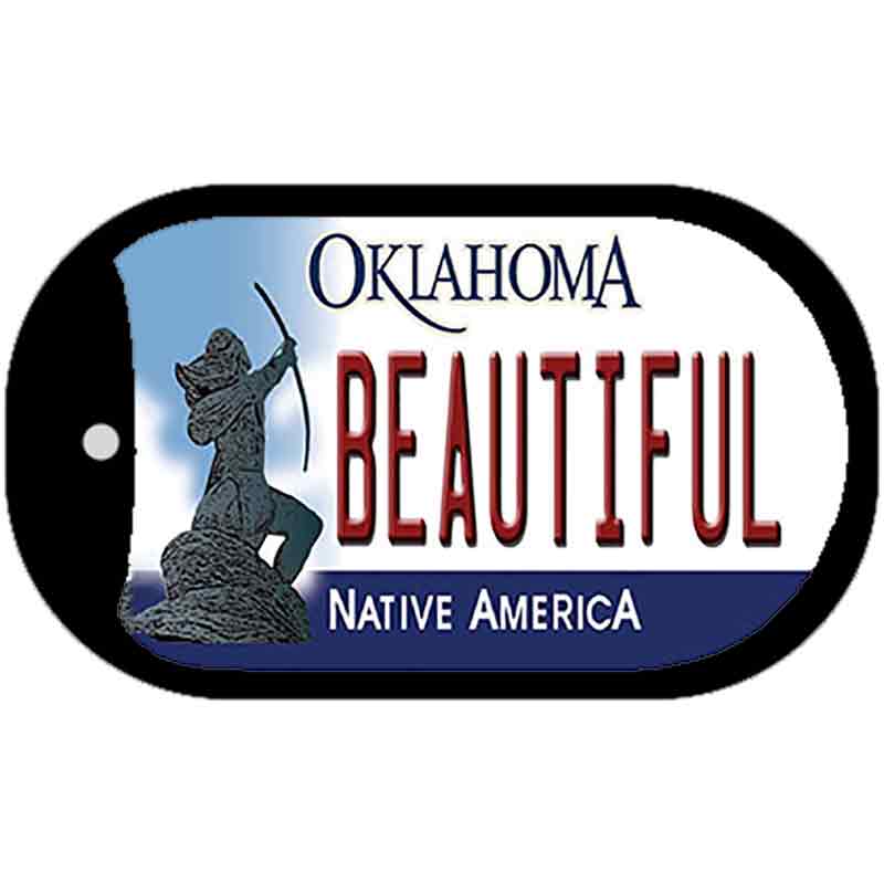 Beautiful Oklahoma Novelty Metal Dog Tag Necklace DT-6260