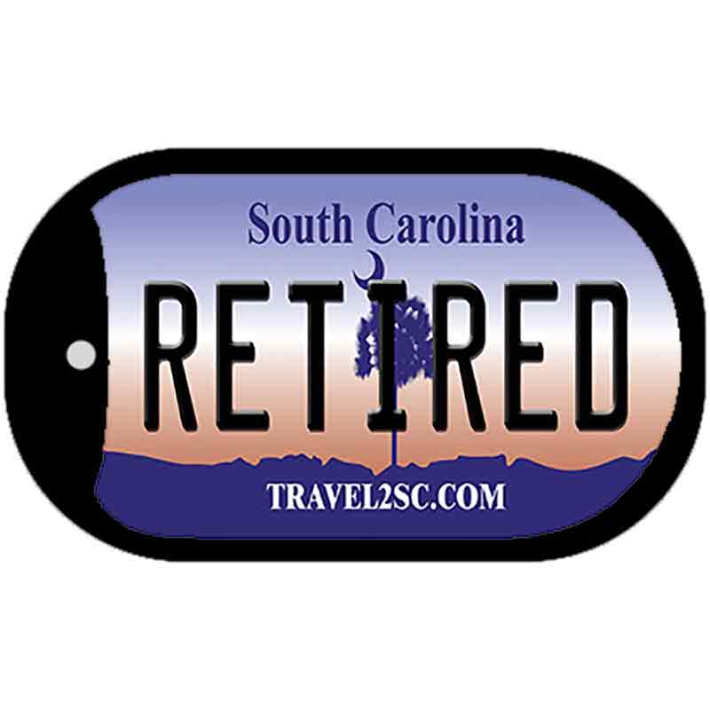 Retired South Carolina Novelty Metal Dog Tag Necklace DT-6274