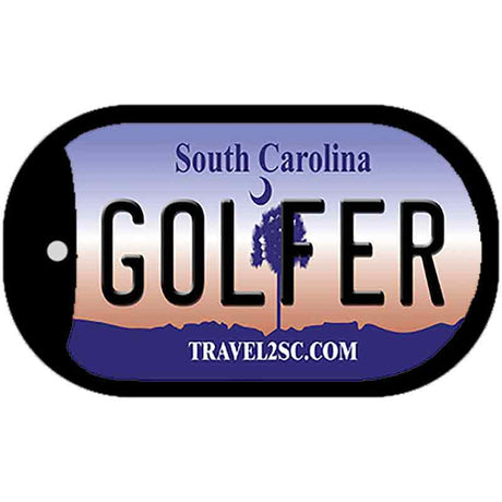 Golfer South Carolina Novelty Metal Dog Tag Necklace DT-6275