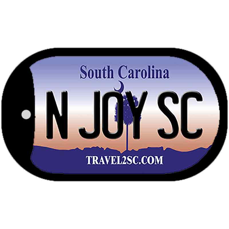 N Joy SC South Carolina Novelty Metal Dog Tag Necklace DT-6277