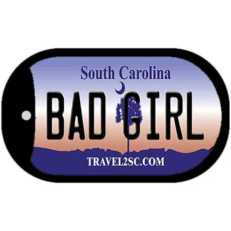 Bad Girl South Carolina Novelty Metal Dog Tag Necklace DT-6278