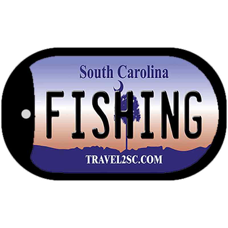 Fishing South Carolina Novelty Metal Dog Tag Necklace DT-6288