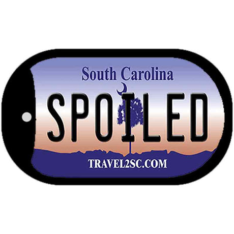 Spoiled South Carolina Novelty Metal Dog Tag Necklace DT-6293