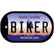 Biker South Carolina Novelty Metal Dog Tag Necklace DT-6294