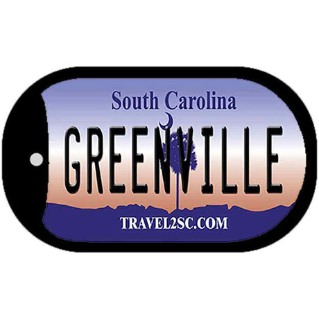 Greenville South Carolina Novelty Metal Dog Tag Necklace DT-6300