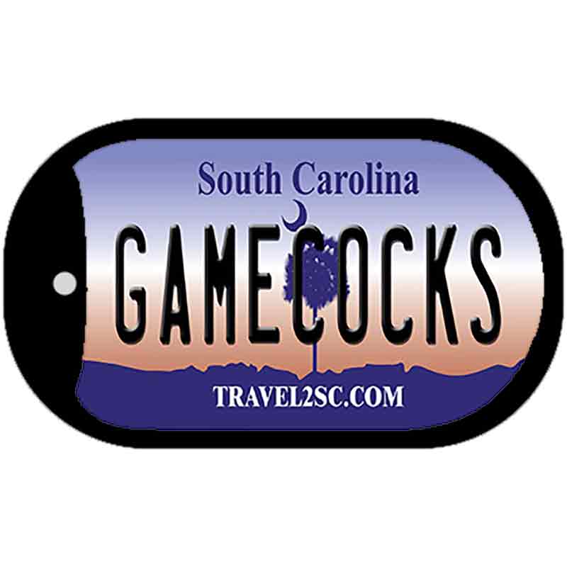 Gamecocks South Carolina Novelty Metal Dog Tag Necklace DT-6303