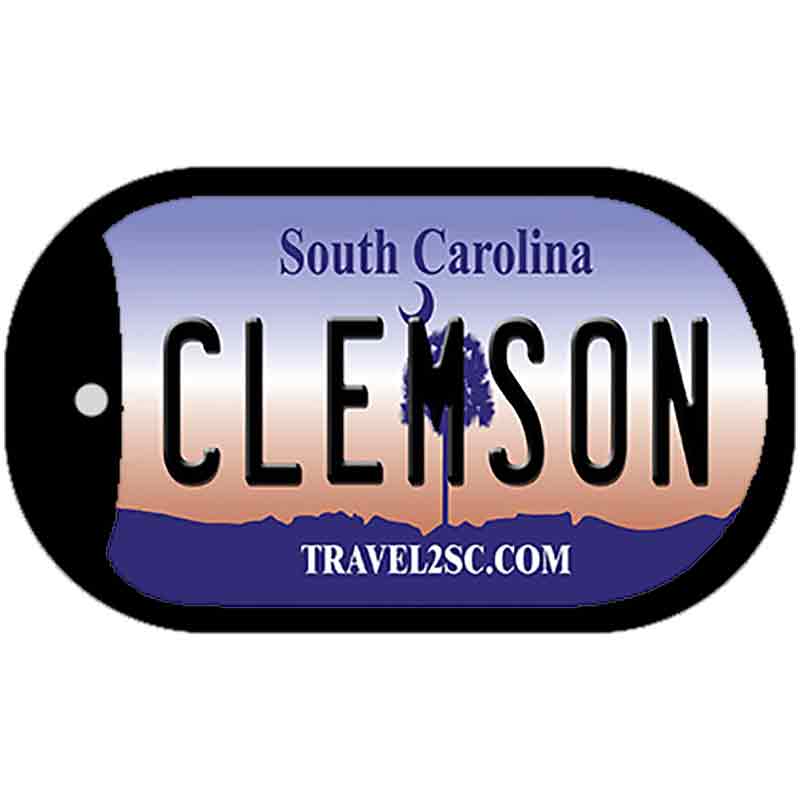 Clemson South Carolina Novelty Metal Dog Tag Necklace DT-6305