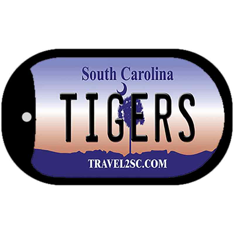 Tigers South Carolina Novelty Metal Dog Tag Necklace DT-6306