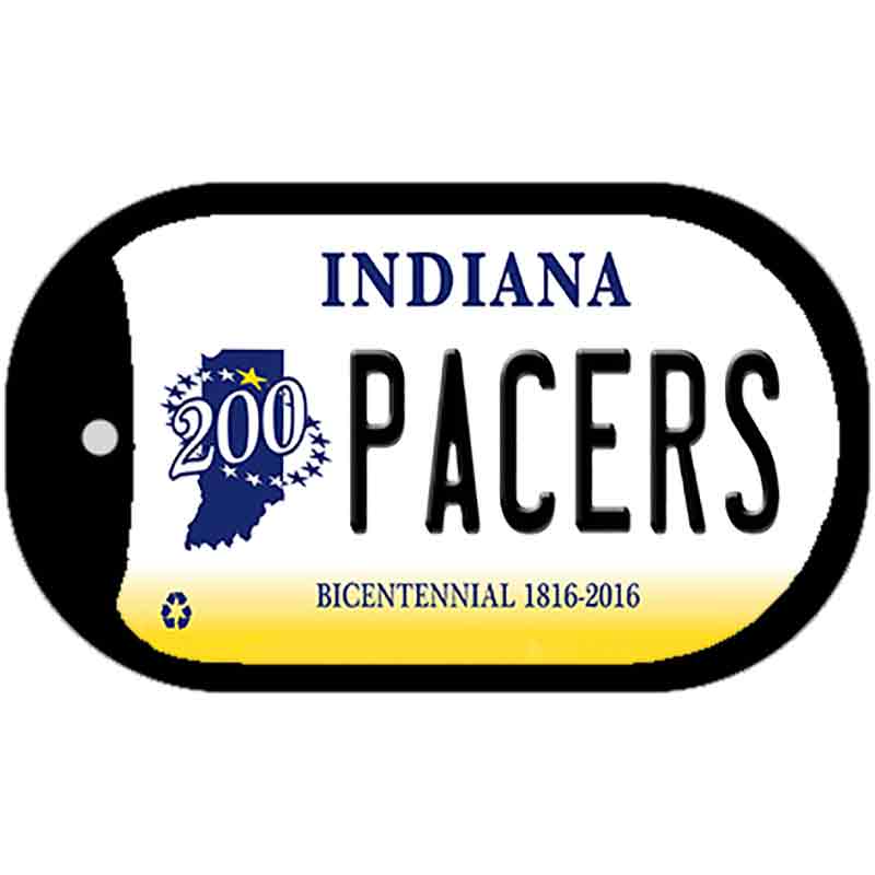 Indiana Pacers Novelty Metal Dog Tag Necklace DT-6365