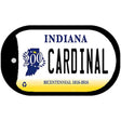 Indiana Cardinal Novelty Metal Dog Tag Necklace DT-6371