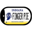 Indiana Finger Pie Novelty Metal Dog Tag Necklace DT-6373