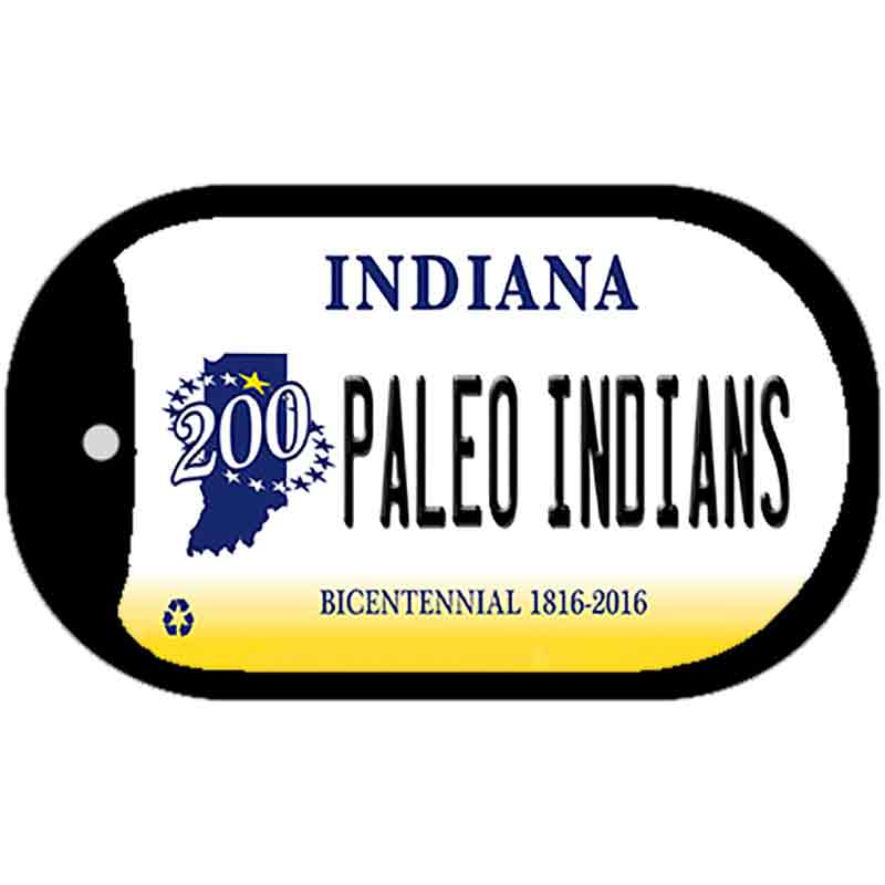 Indiana Paleo Indians Novelty Metal Dog Tag Necklace DT-6375